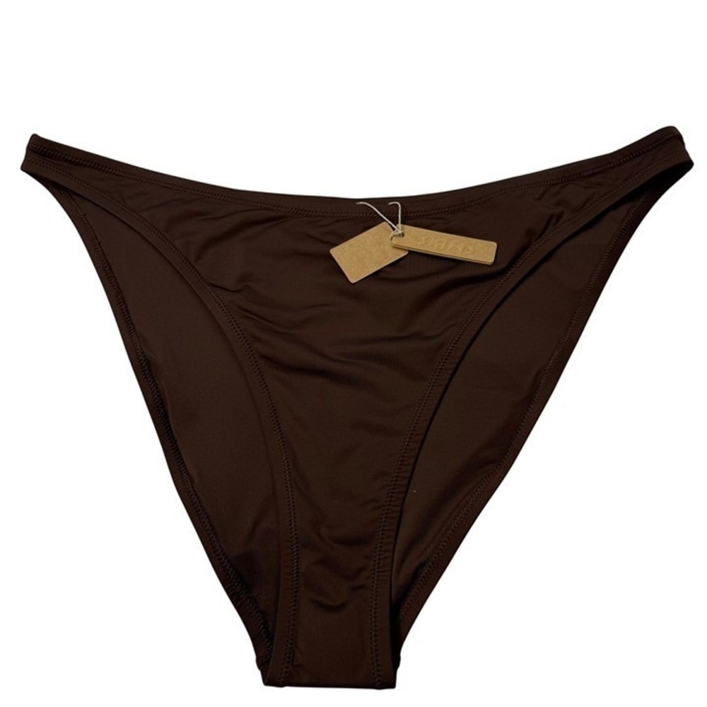 SKIMS Swim Cheeky Tanga Bottoms Cocoa 3X